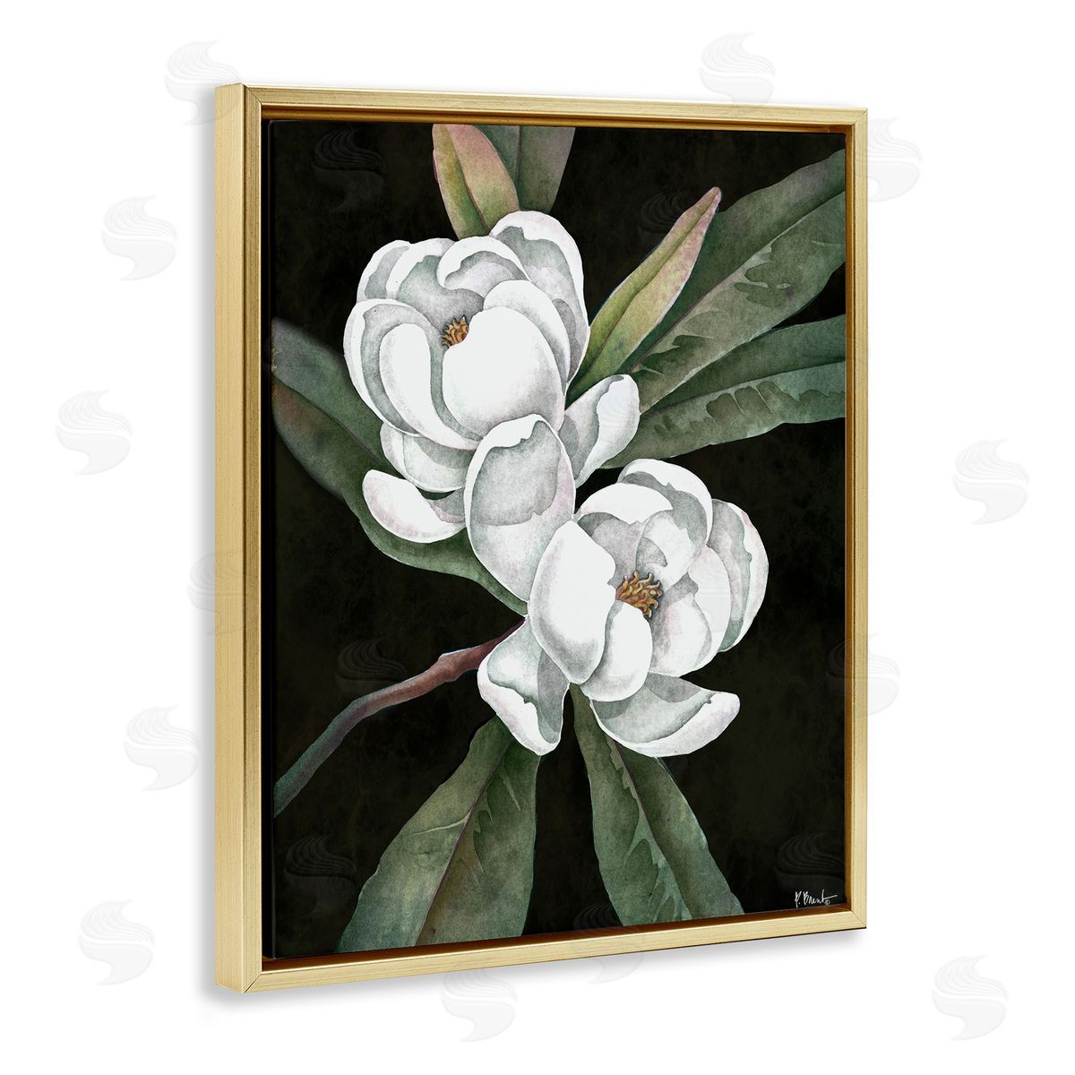 Paul Brent Vintage Bay Magnolia Canvas Wall Art Print