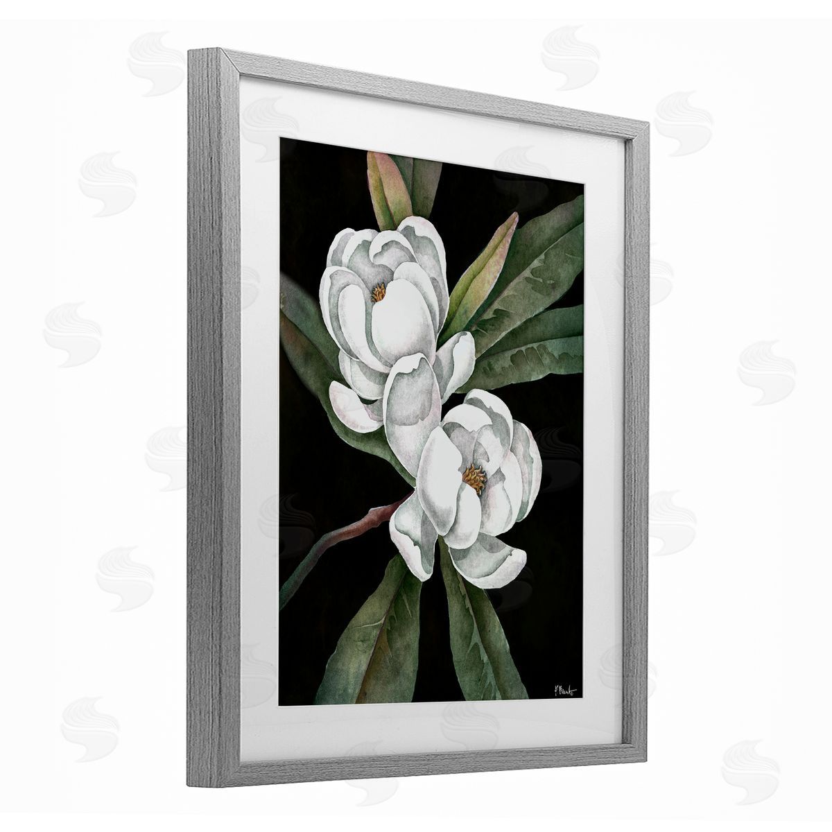 Paul Brent Vintage Bay Magnolia Canvas Wall Art Print