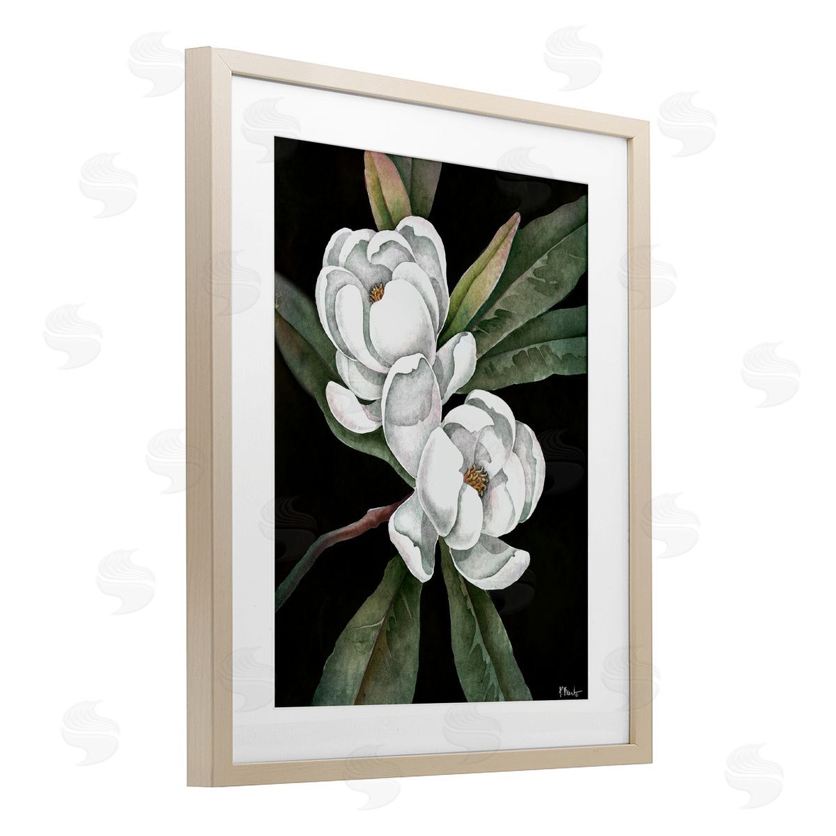 Paul Brent Vintage Bay Magnolia Canvas Wall Art Print