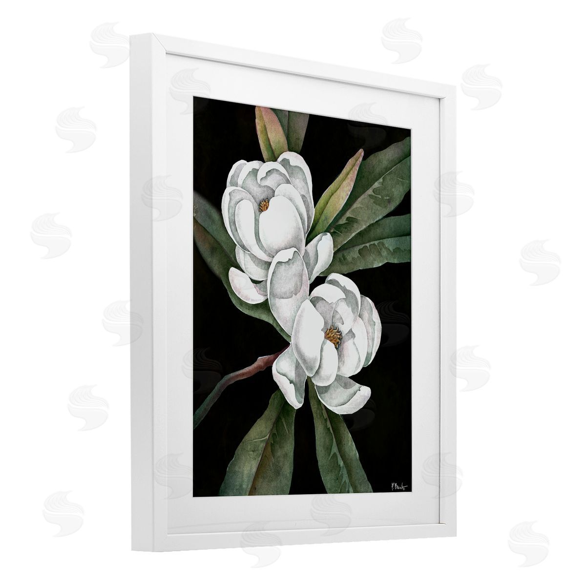 Paul Brent Vintage Bay Magnolia Canvas Wall Art Print