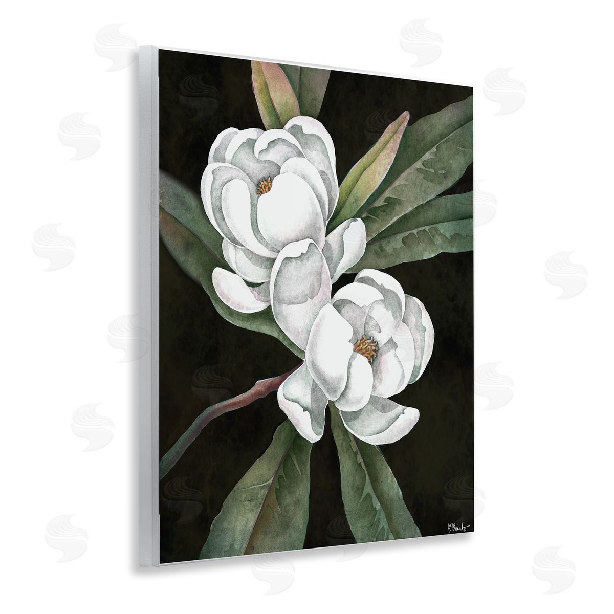 Paul Brent Vintage Bay Magnolia Canvas Wall Art Print