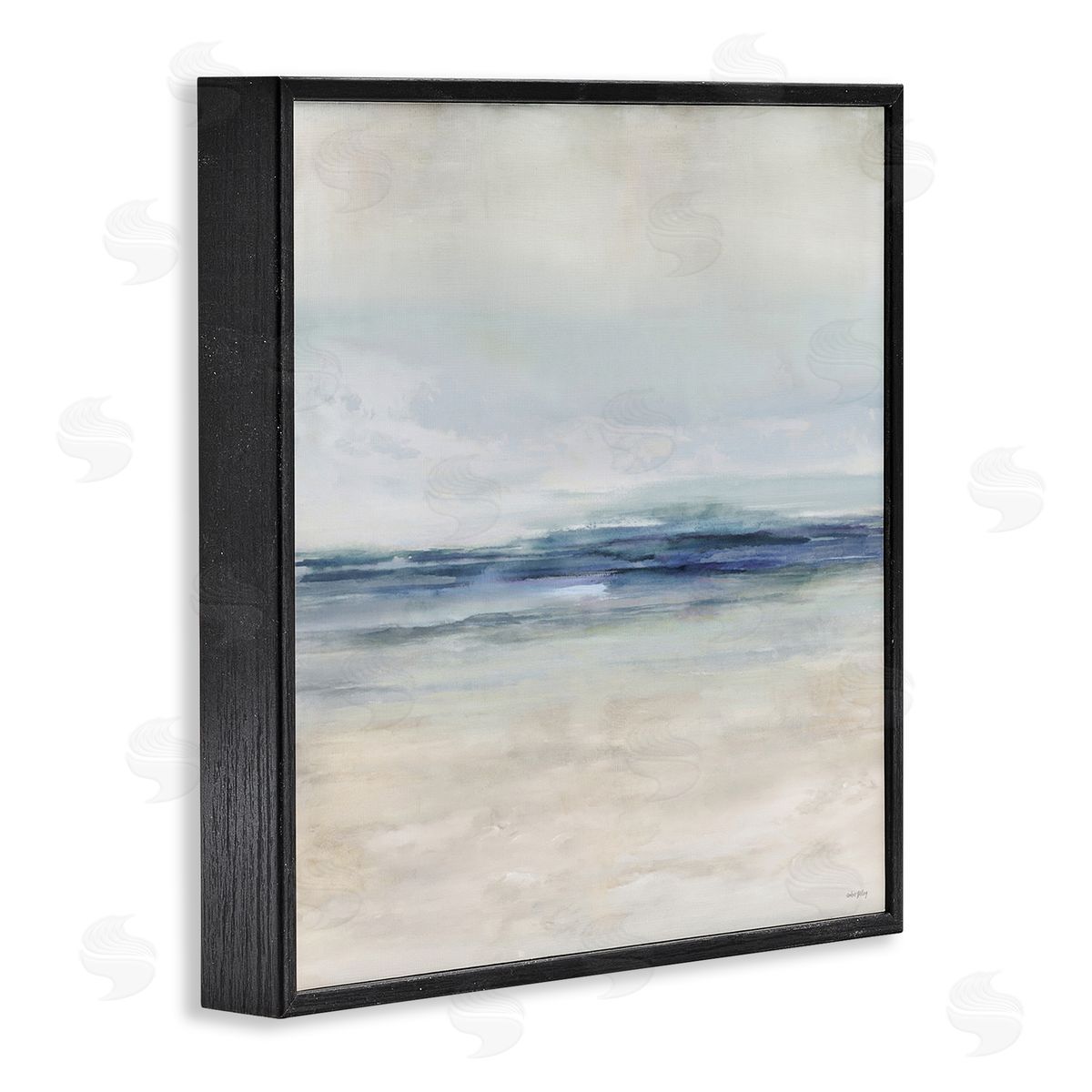 Amber Sterling Coastal Calm Beach Horizon Canvas Wall Art Print