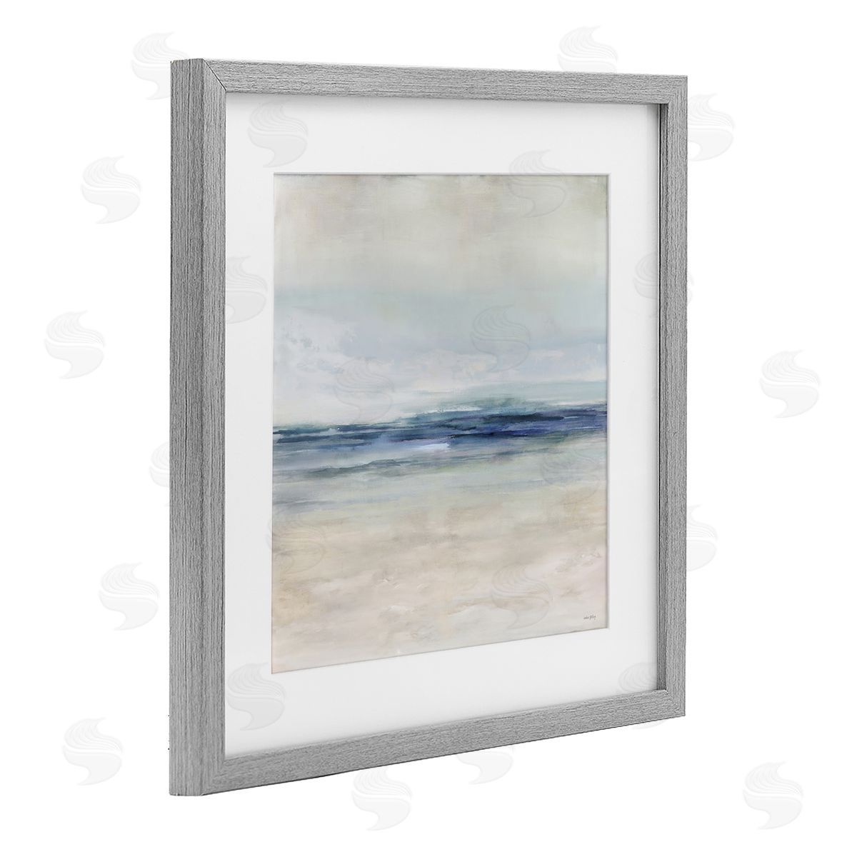 Amber Sterling Coastal Calm Beach Horizon Canvas Wall Art Print