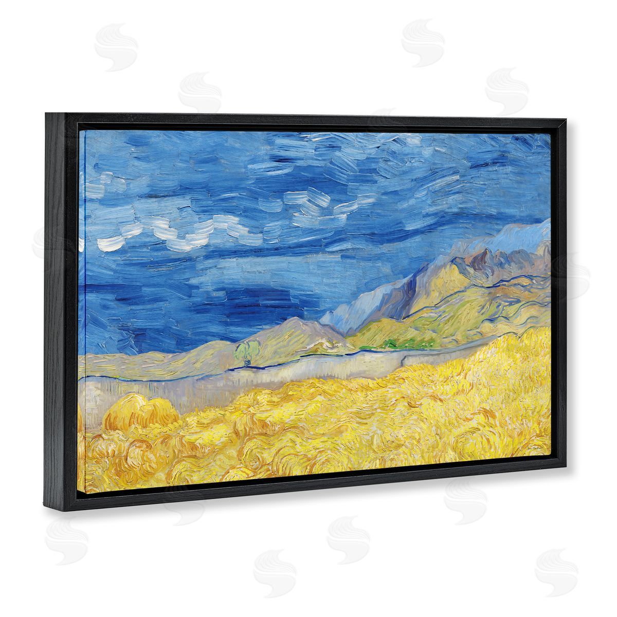 Seven Trees Design Land Meets Sky Expressionist Canvas Wall Art Print