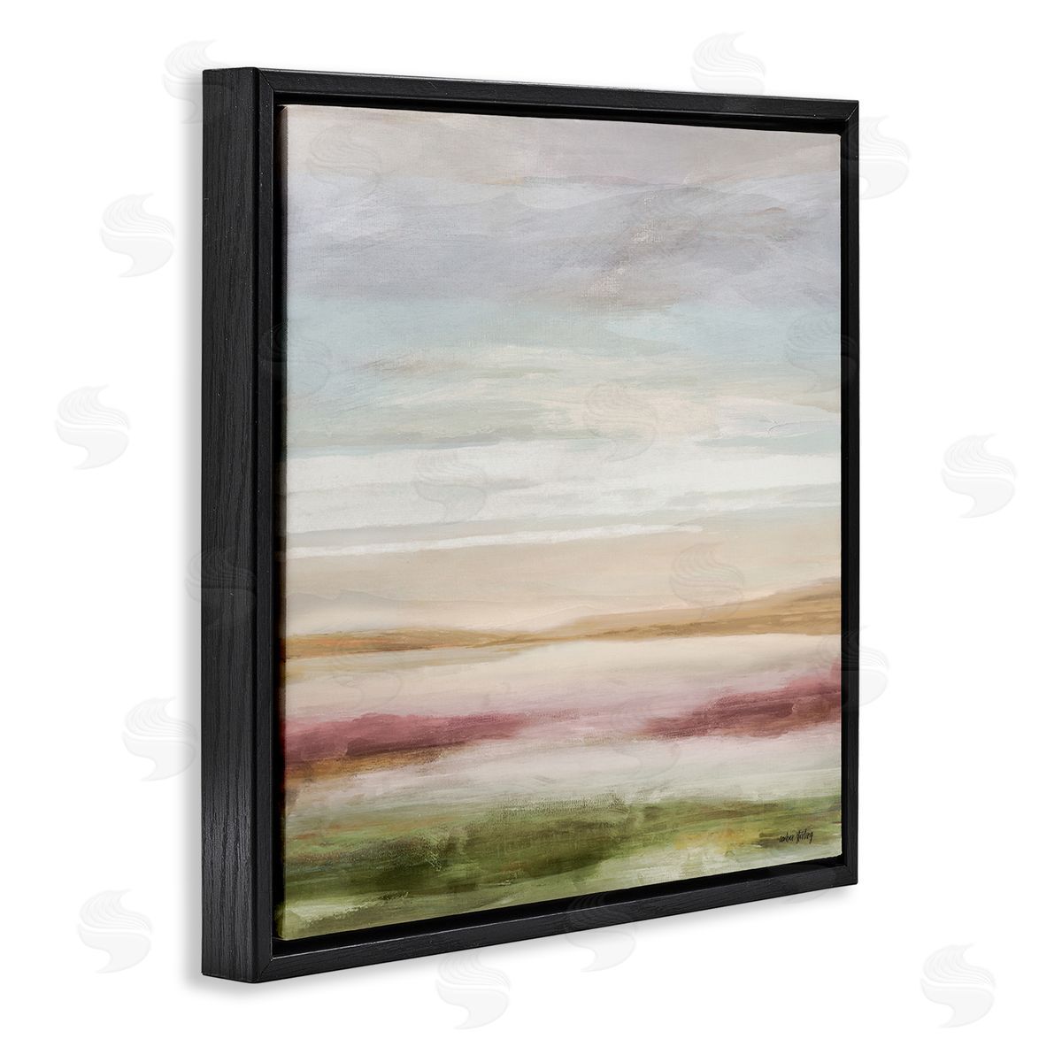 Amber Sterling Pastel Pastoral Landscape Canvas Wall Art Print