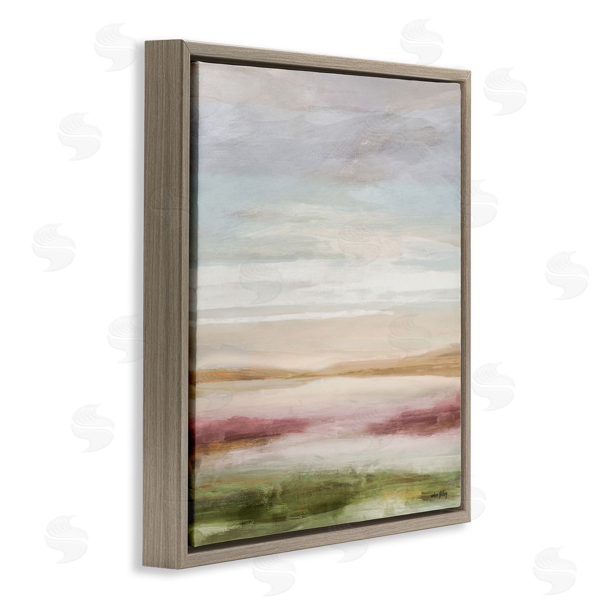 Amber Sterling Pastel Pastoral Landscape Canvas Wall Art Print