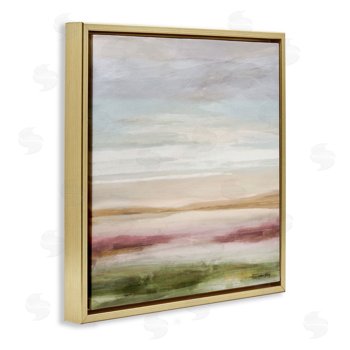 Amber Sterling Pastel Pastoral Landscape Canvas Wall Art Print