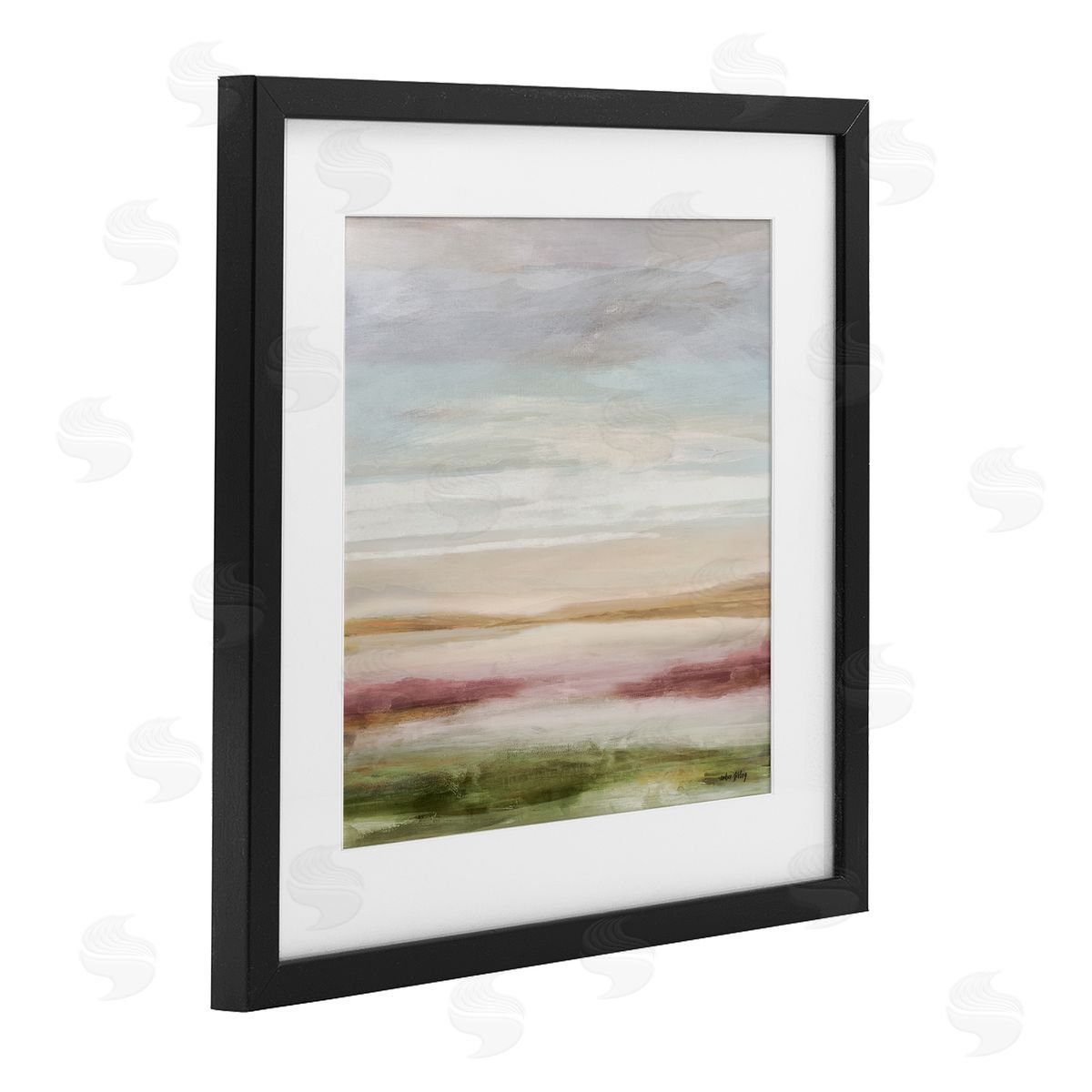 Amber Sterling Pastel Pastoral Landscape Canvas Wall Art Print