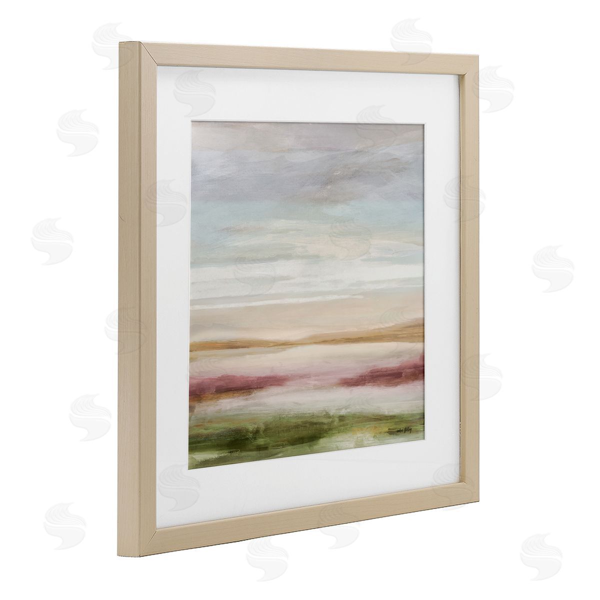 Amber Sterling Pastel Pastoral Landscape Canvas Wall Art Print