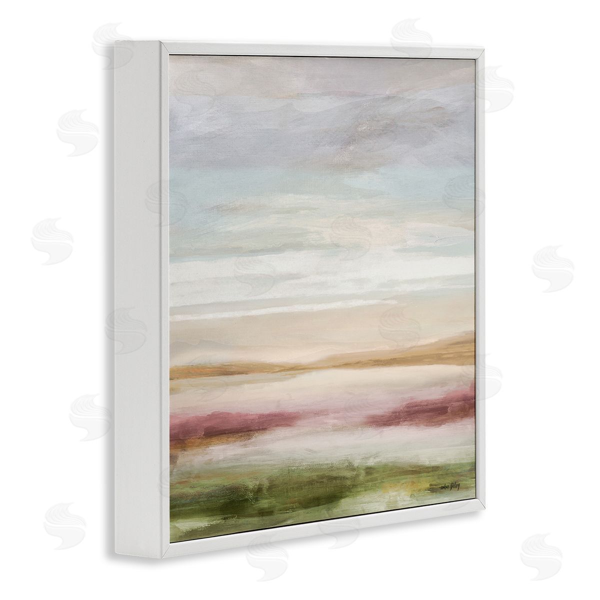 Amber Sterling Pastel Pastoral Landscape Canvas Wall Art Print