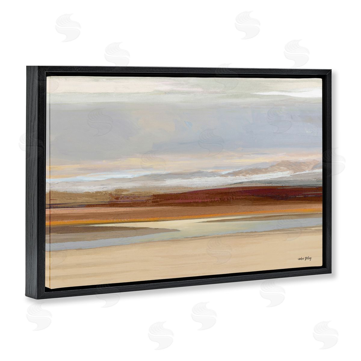 Amber Sterling Earthy Desert Landscape Canvas Wall Art Print