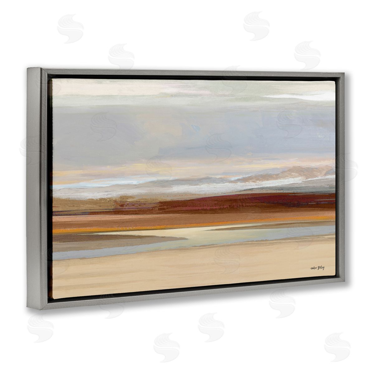 Amber Sterling Earthy Desert Landscape Canvas Wall Art Print