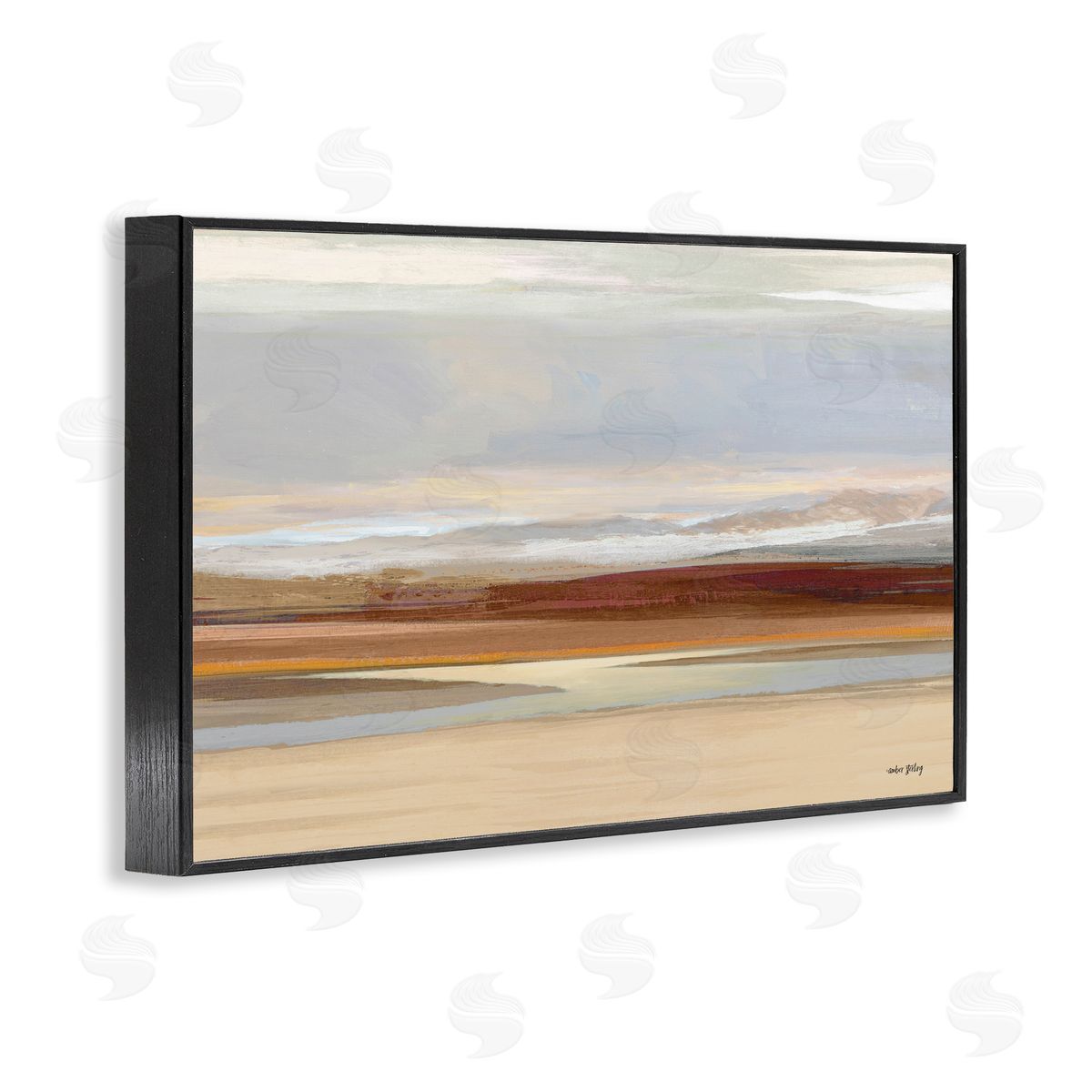Amber Sterling Earthy Desert Landscape Canvas Wall Art Print