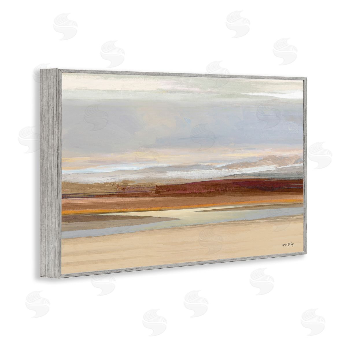 Amber Sterling Earthy Desert Landscape Canvas Wall Art Print