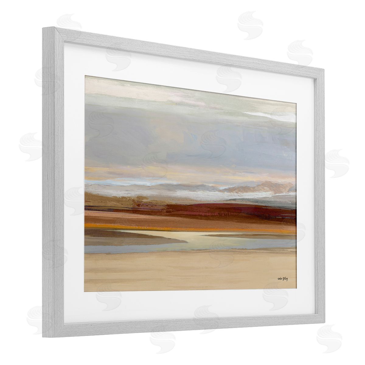 Amber Sterling Earthy Desert Landscape Canvas Wall Art Print