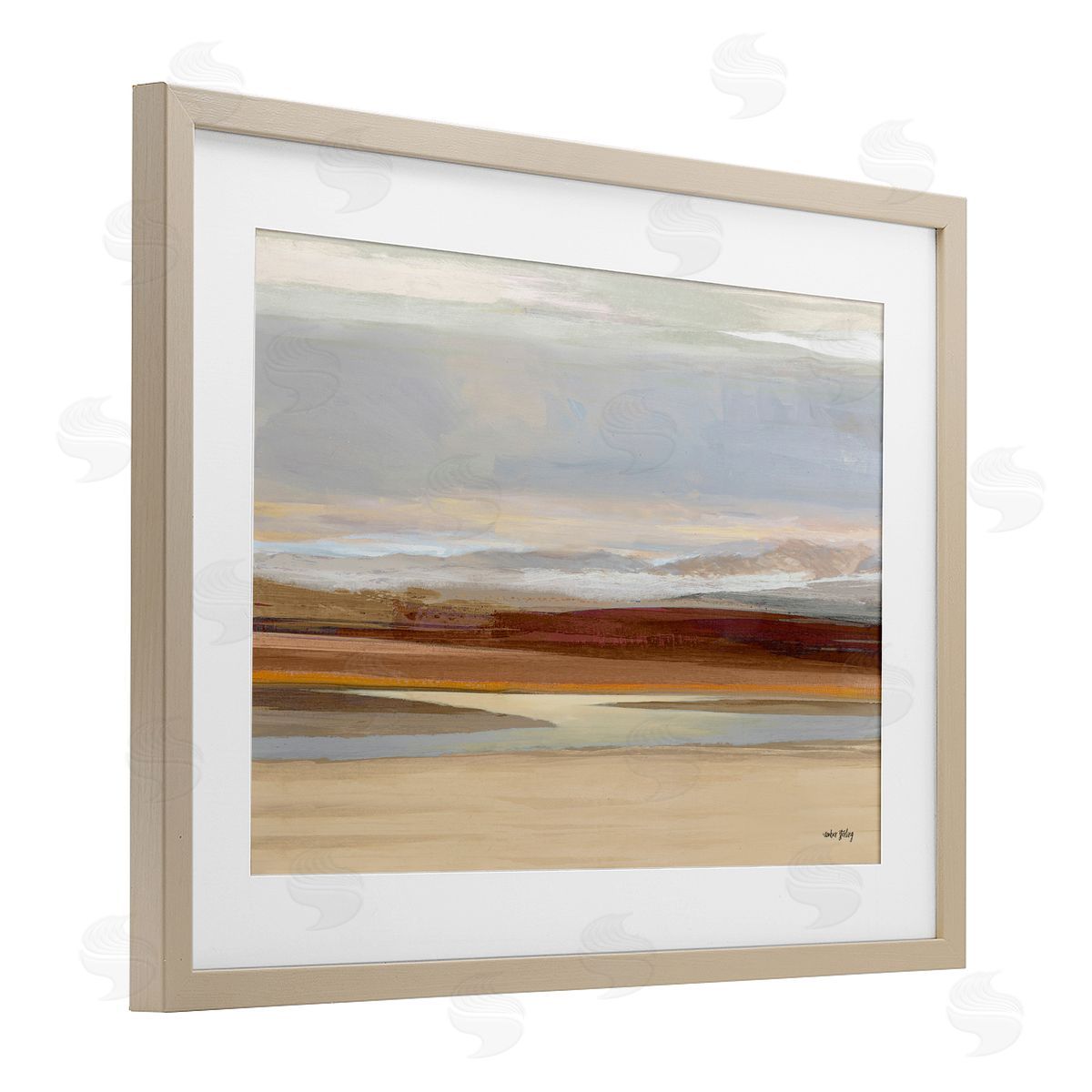 Amber Sterling Earthy Desert Landscape Canvas Wall Art Print