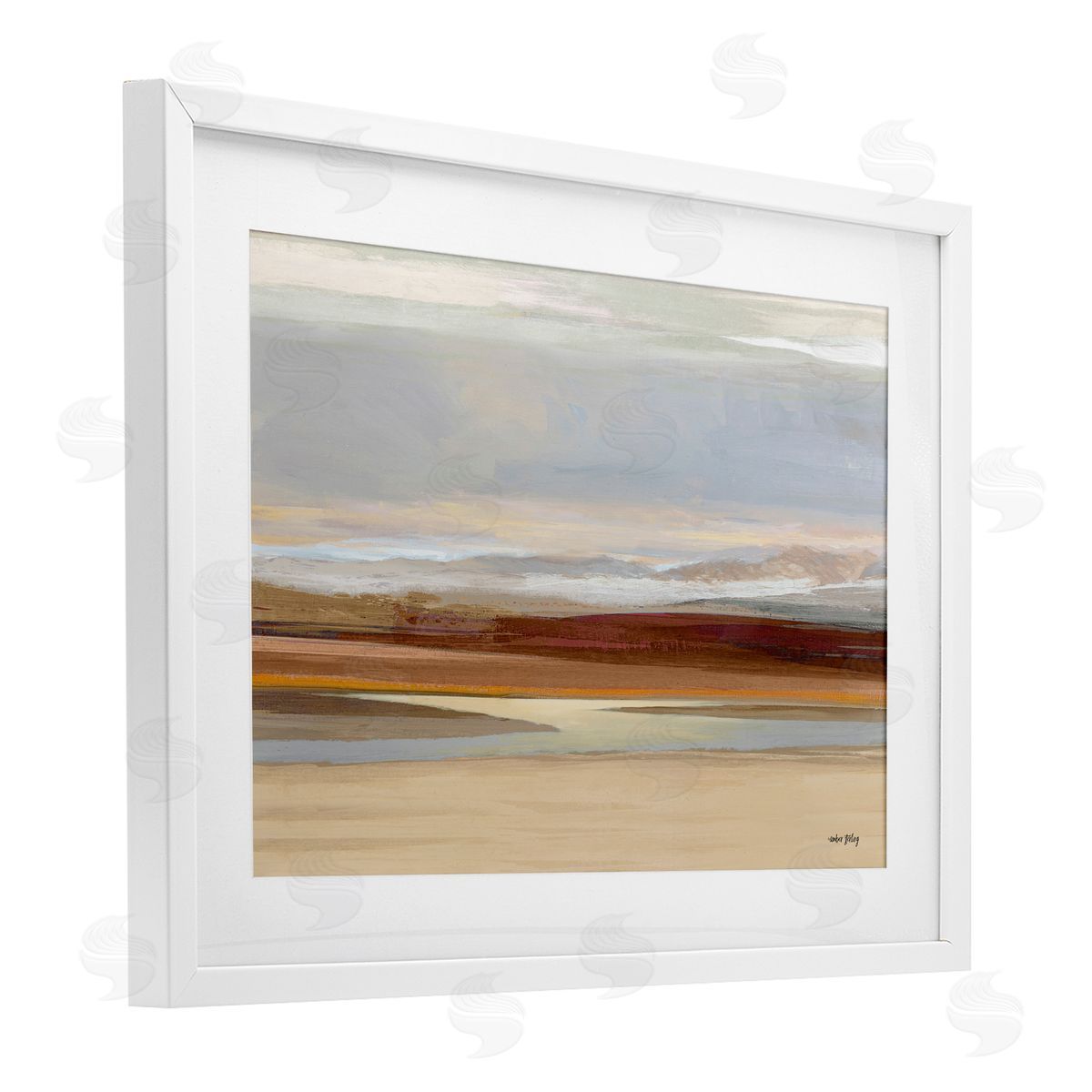 Amber Sterling Earthy Desert Landscape Canvas Wall Art Print