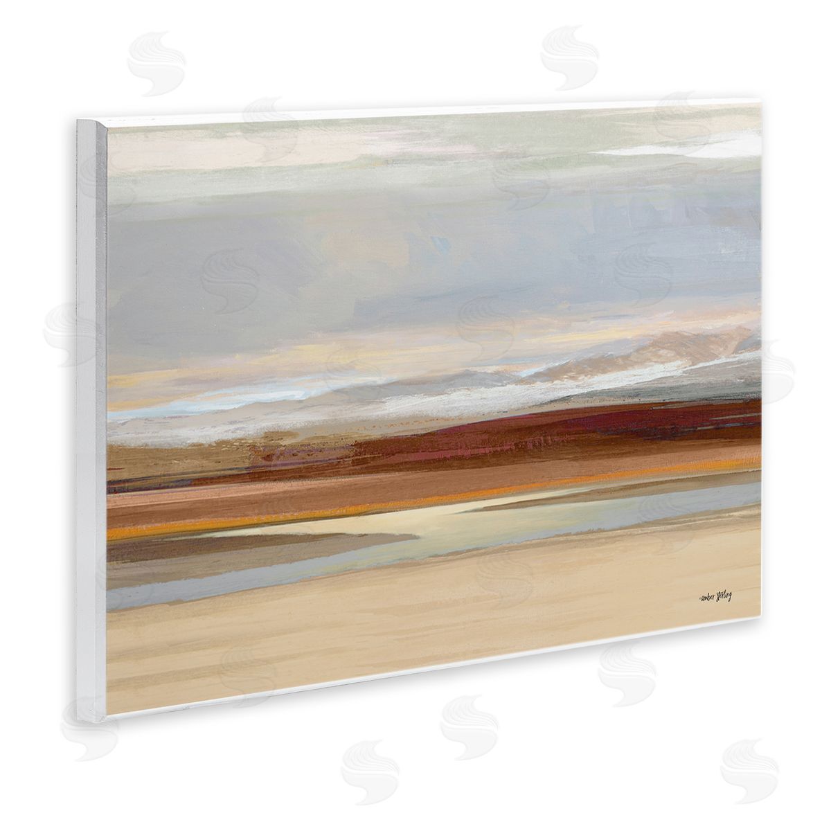 Amber Sterling Earthy Desert Landscape Canvas Wall Art Print