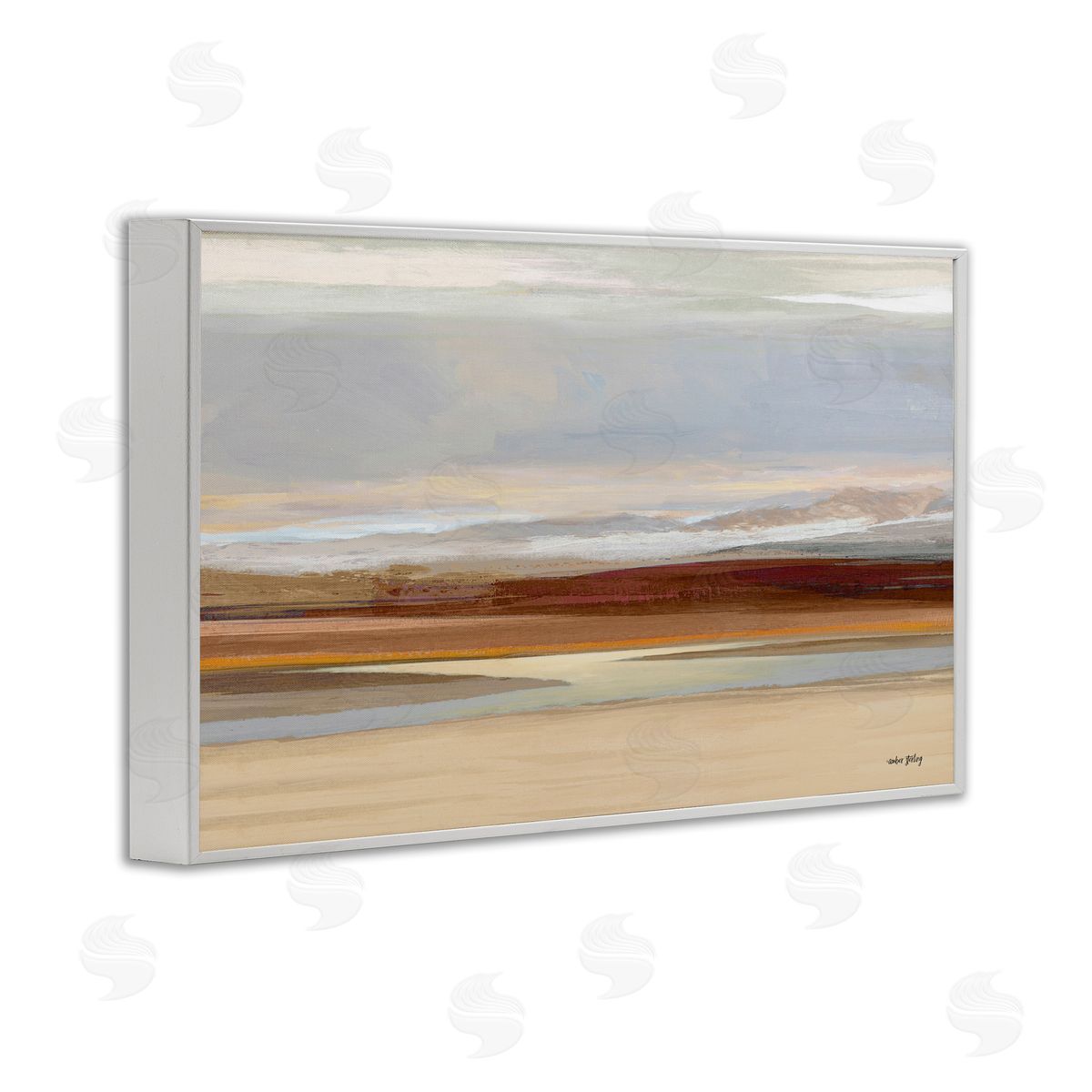 Amber Sterling Earthy Desert Landscape Canvas Wall Art Print