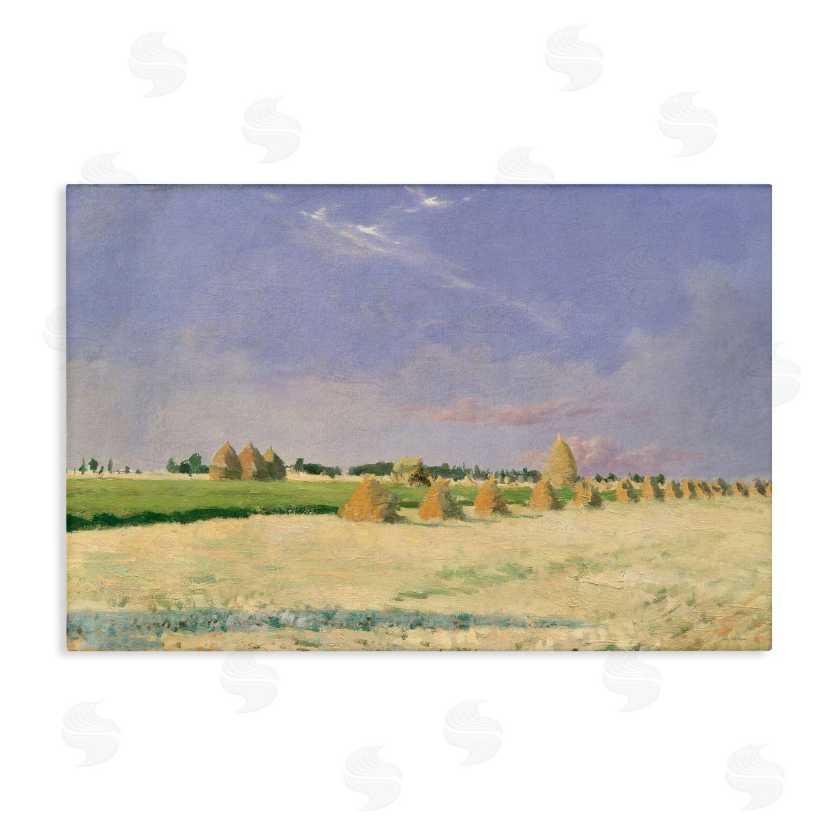 Seven Trees Design Soft Light On Open Fields Canvas Wall Art Print