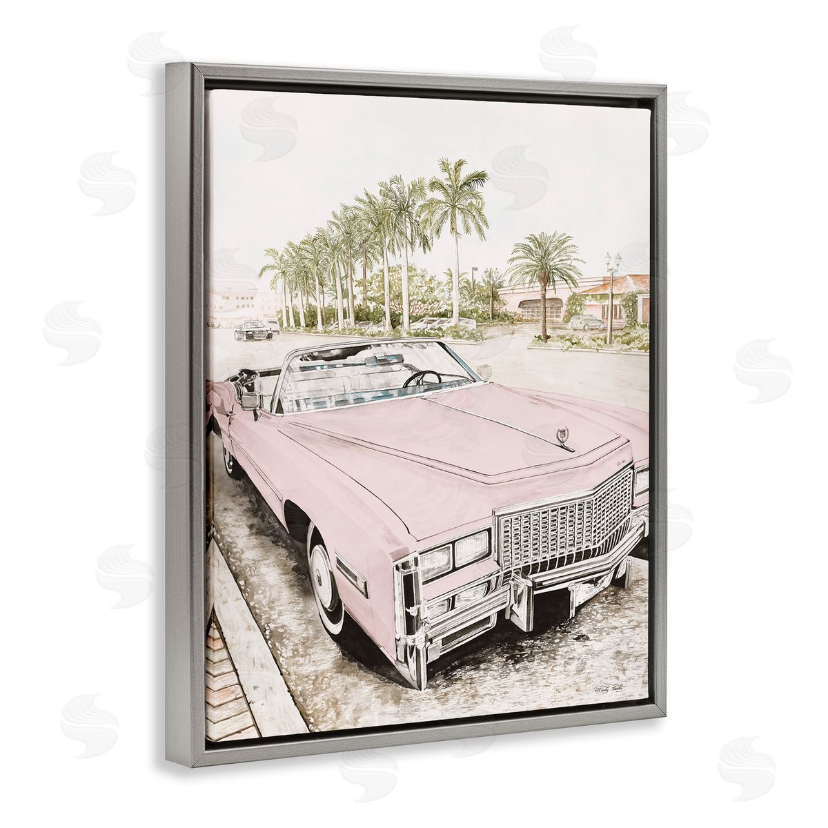 Cindy Jacobs Baby Pink Retro Convertible Canvas Wall Art Print