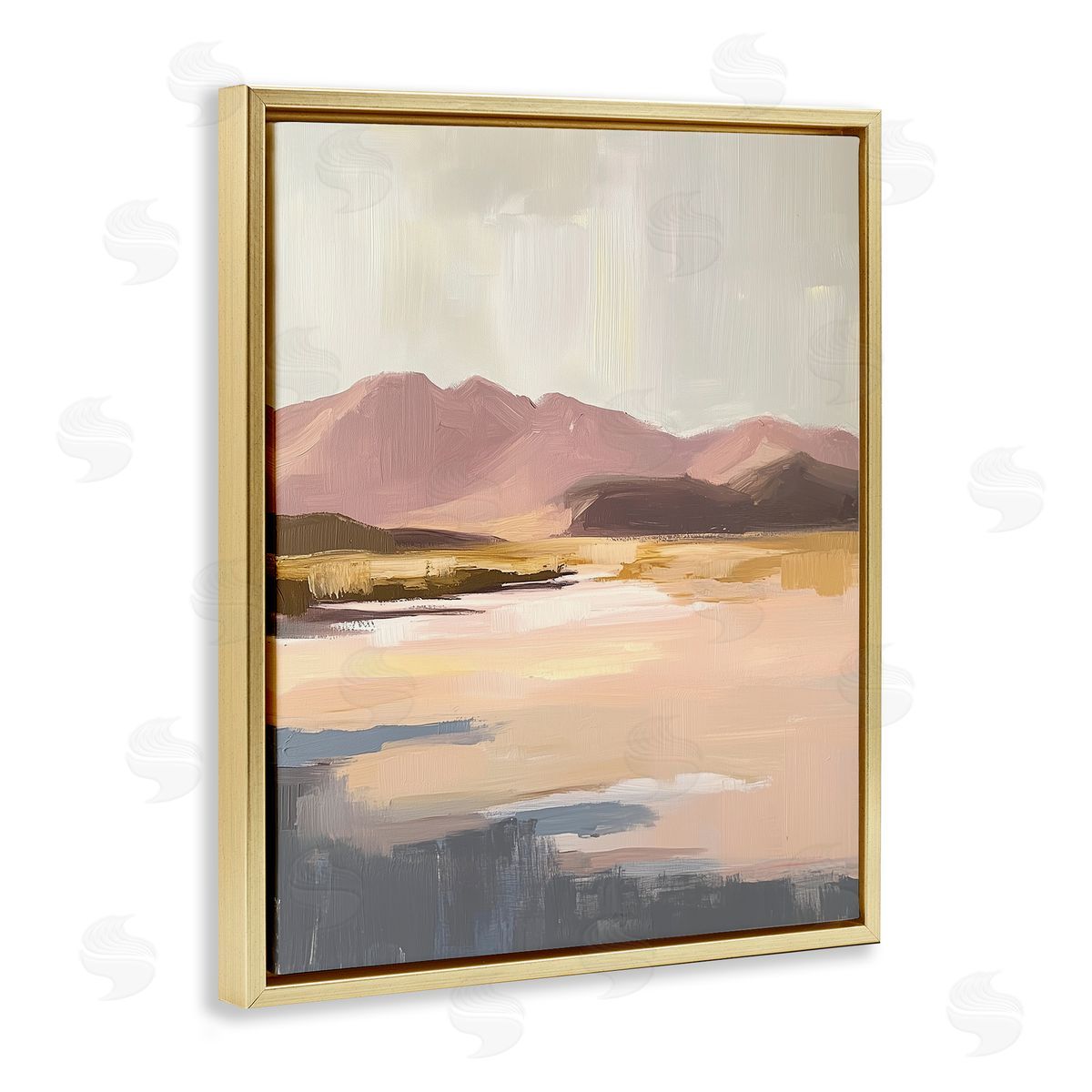 Heidi Kuntz Desert Mountain Sunrise Painting Canvas Wall Art Print