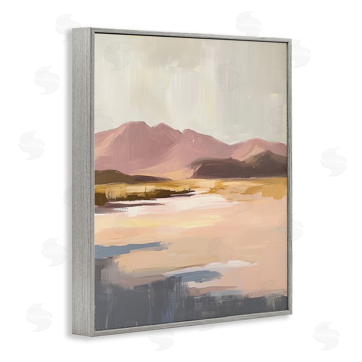 Heidi Kuntz Desert Mountain Sunrise Painting Canvas Wall Art Print