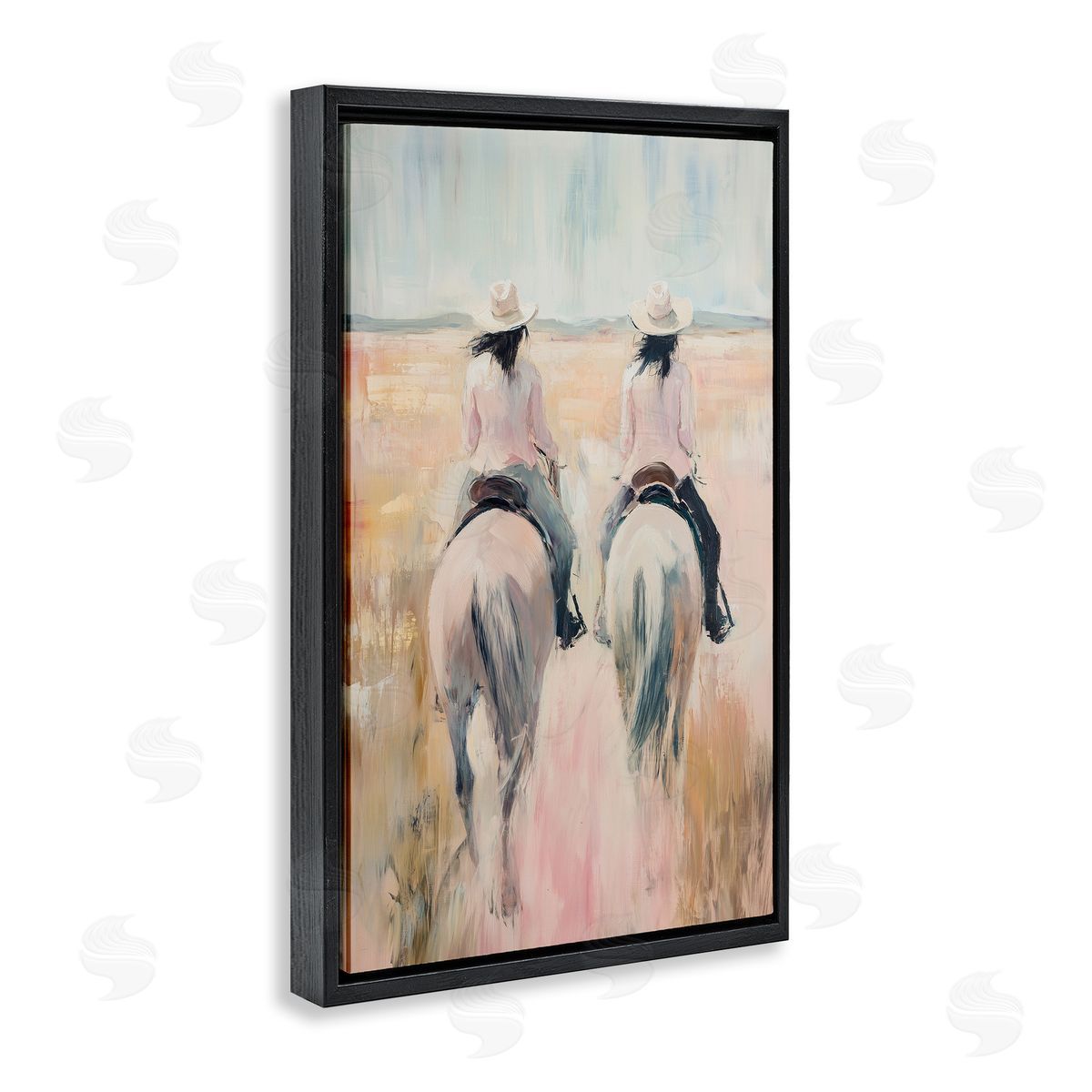 Heidi Kuntz Twin Cowgirl Riders Canvas Wall Art Print