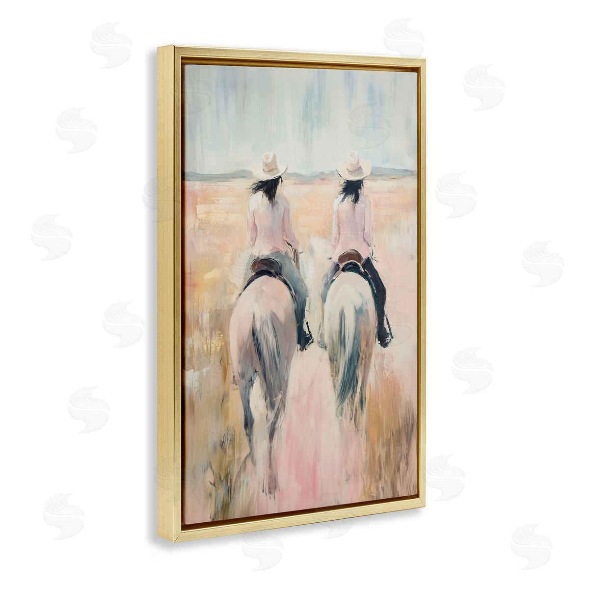 Heidi Kuntz Twin Cowgirl Riders Canvas Wall Art Print