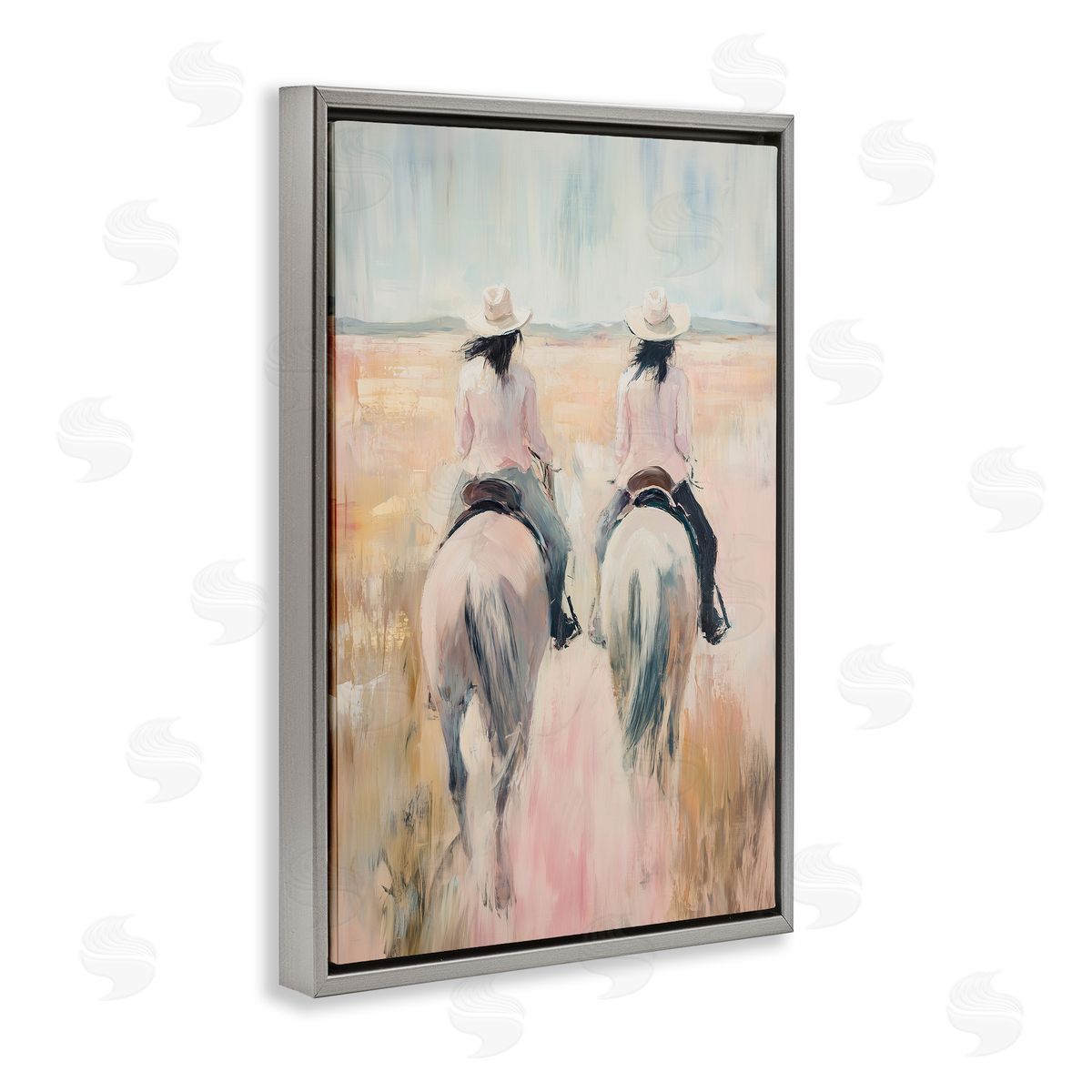 Heidi Kuntz Twin Cowgirl Riders Canvas Wall Art Print