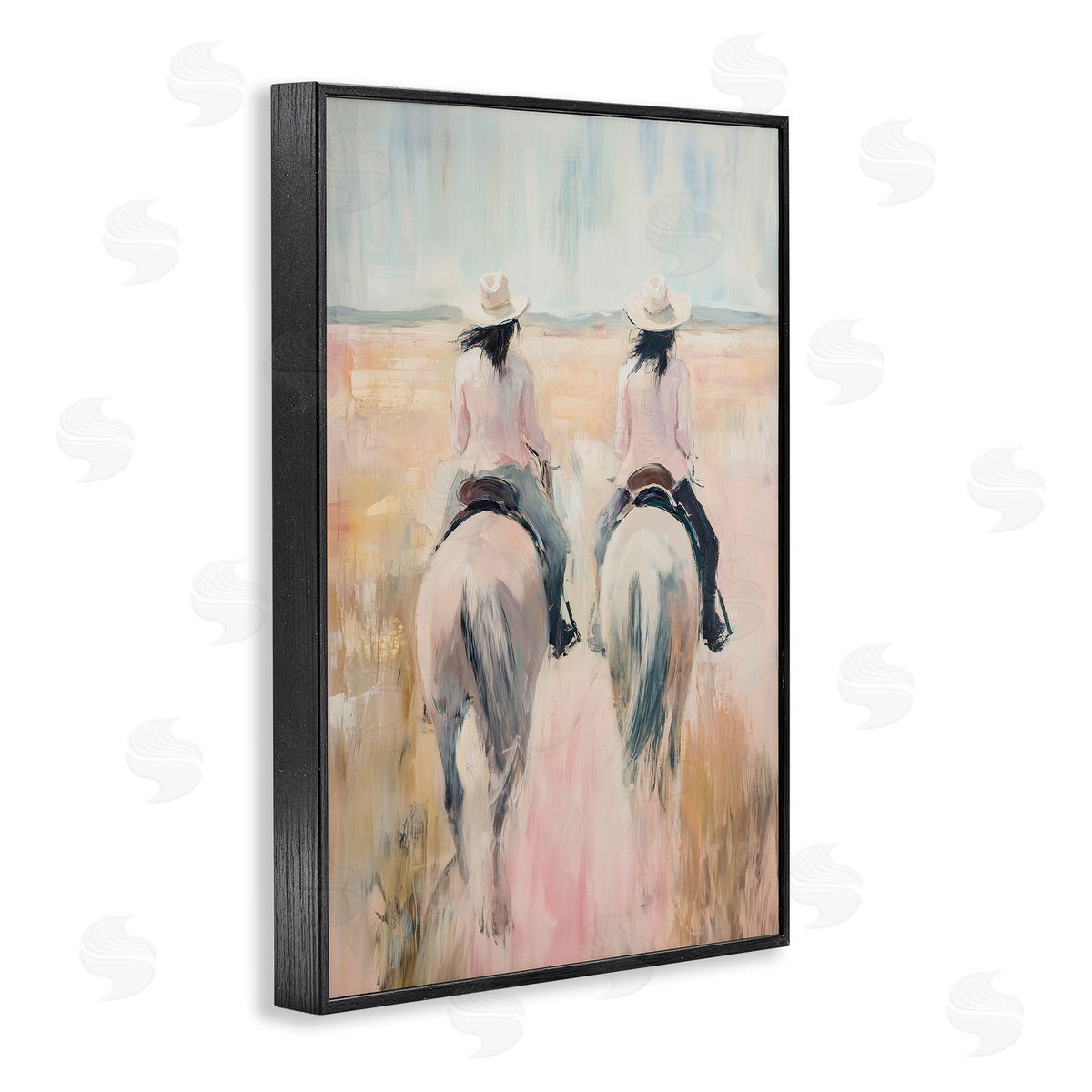 Heidi Kuntz Twin Cowgirl Riders Canvas Wall Art Print