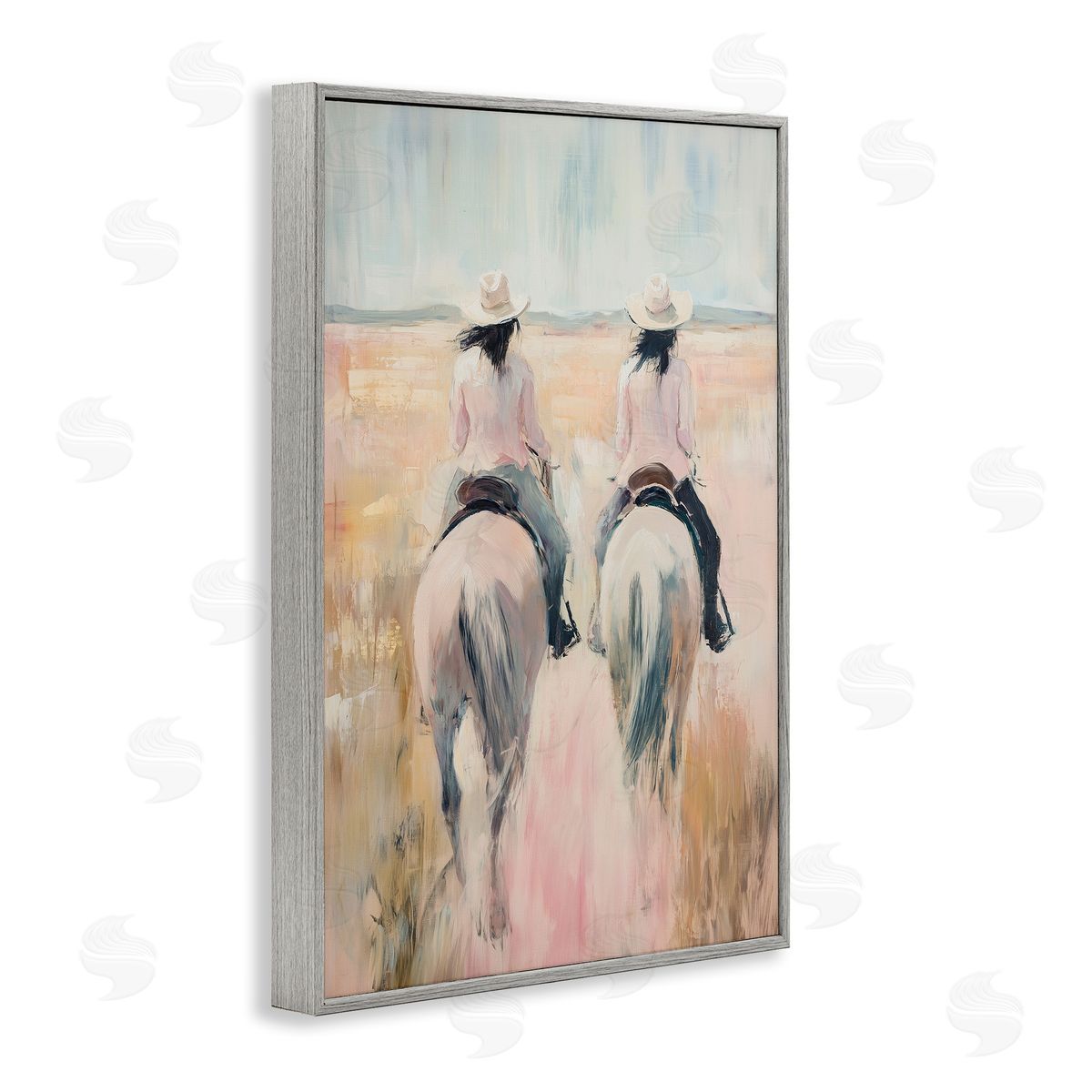 Heidi Kuntz Twin Cowgirl Riders Canvas Wall Art Print