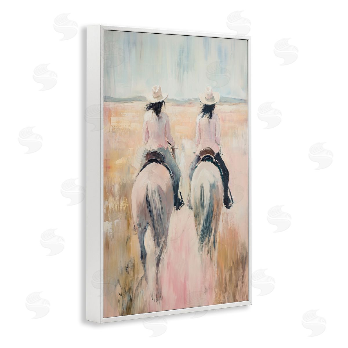 Heidi Kuntz Twin Cowgirl Riders Canvas Wall Art Print
