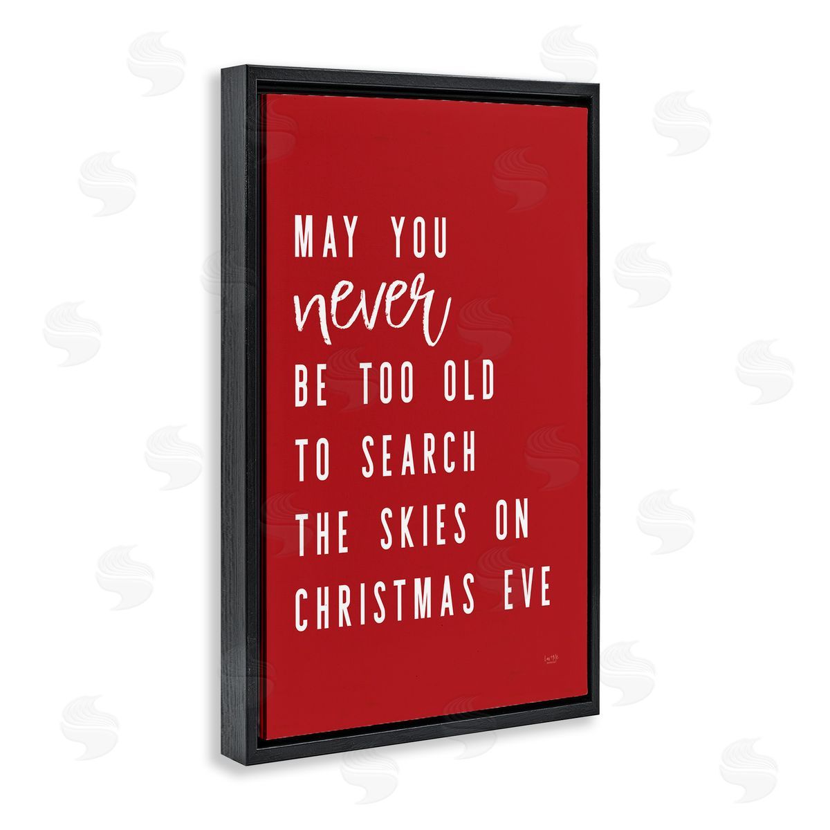 Lux + Me Designs Search The Skies on Christmas Eve Canvas Wall Art Print