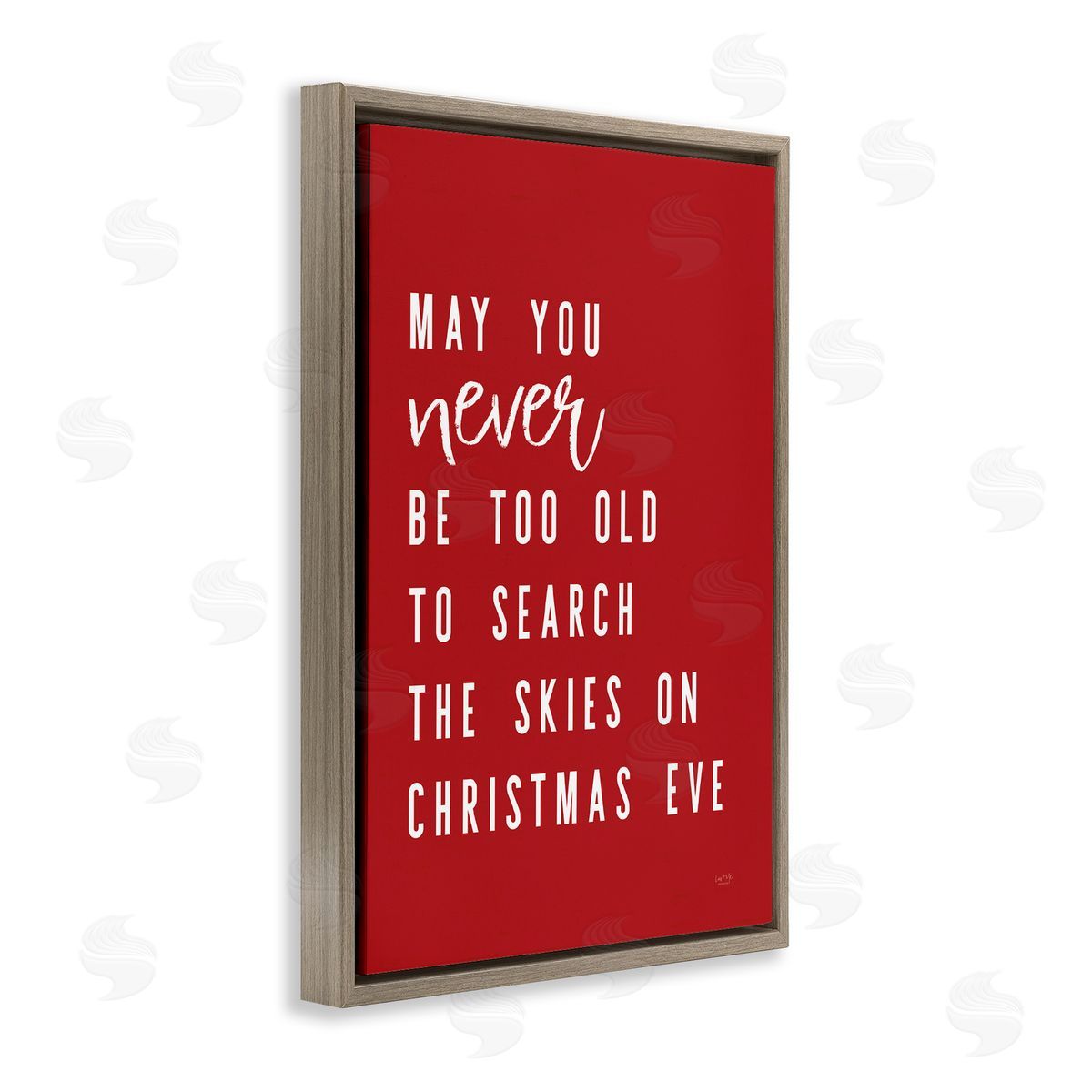 Lux + Me Designs Search The Skies on Christmas Eve Canvas Wall Art Print