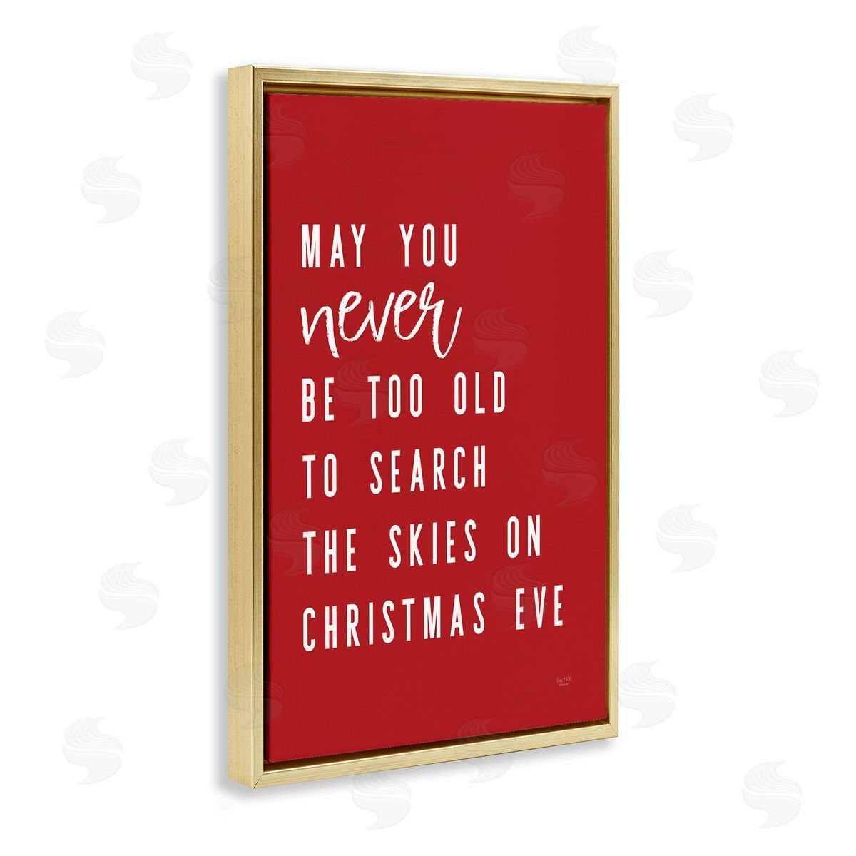 Lux + Me Designs Search The Skies on Christmas Eve Canvas Wall Art Print