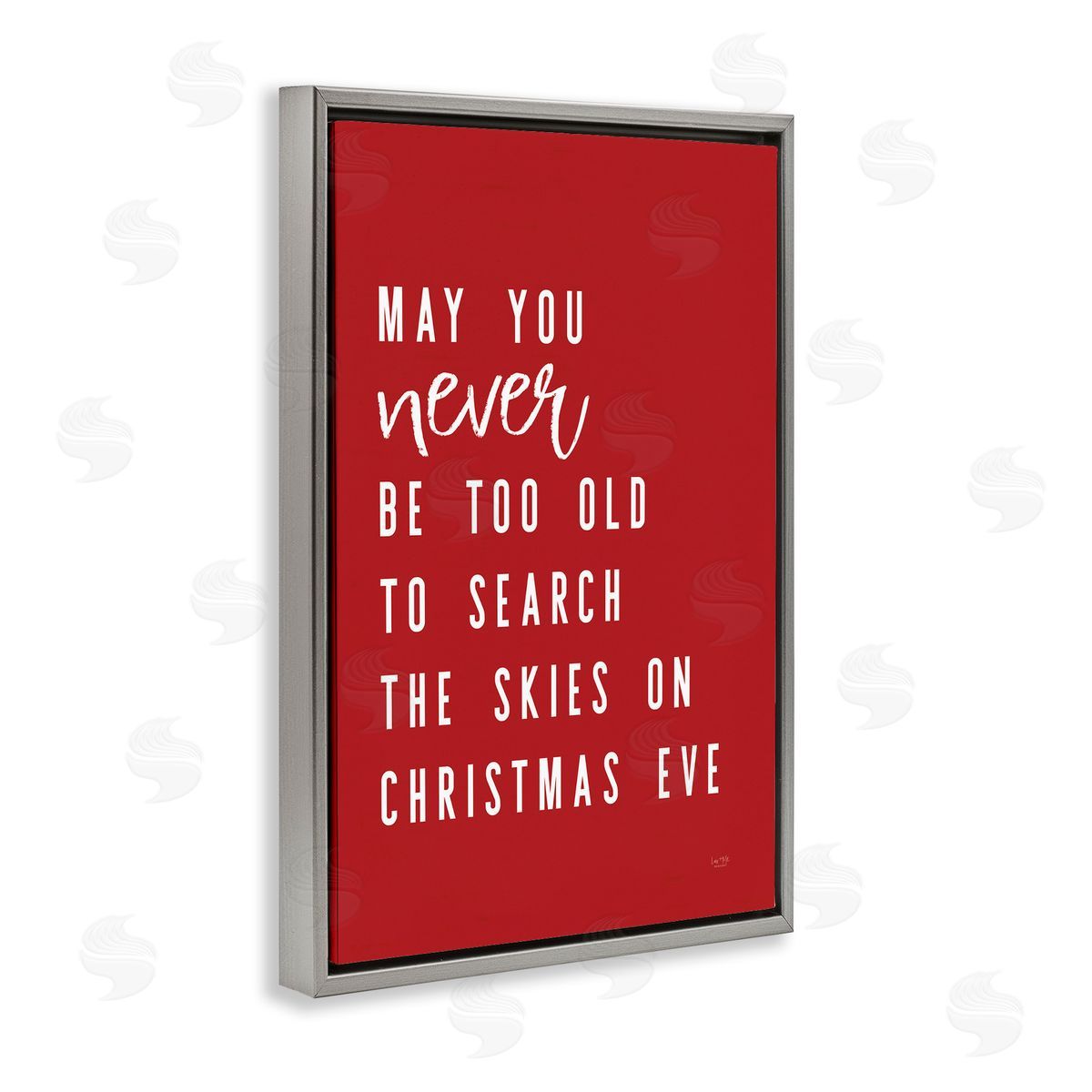 Lux + Me Designs Search The Skies on Christmas Eve Canvas Wall Art Print
