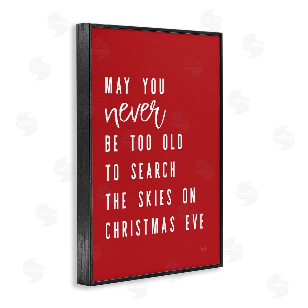 Lux + Me Designs Search The Skies on Christmas Eve Canvas Wall Art Print