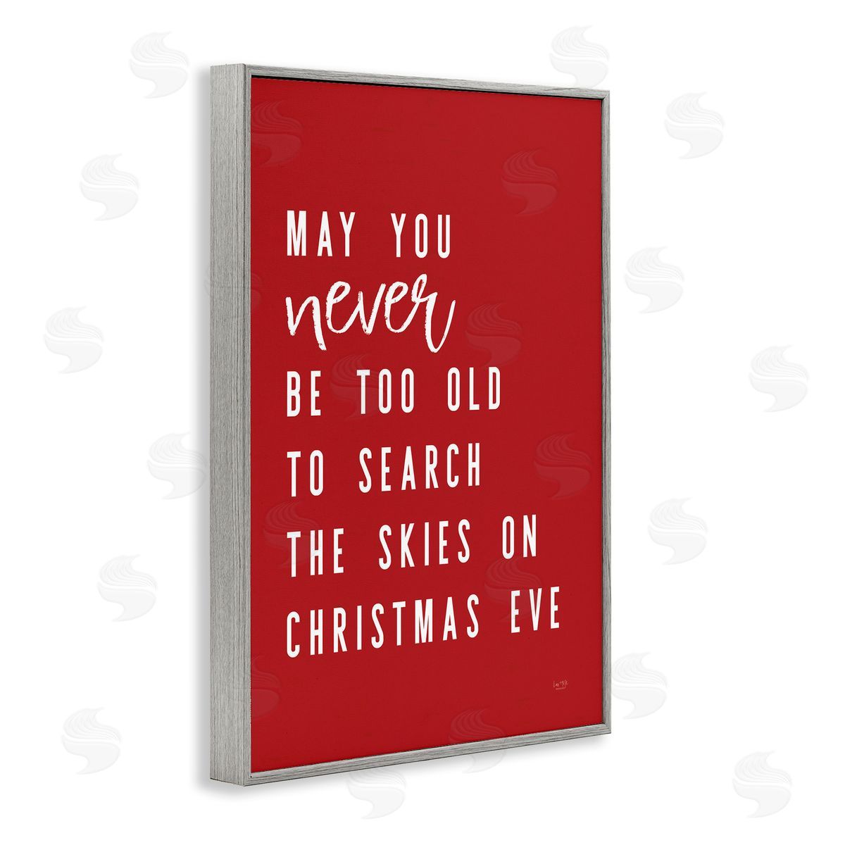 Lux + Me Designs Search The Skies on Christmas Eve Canvas Wall Art Print