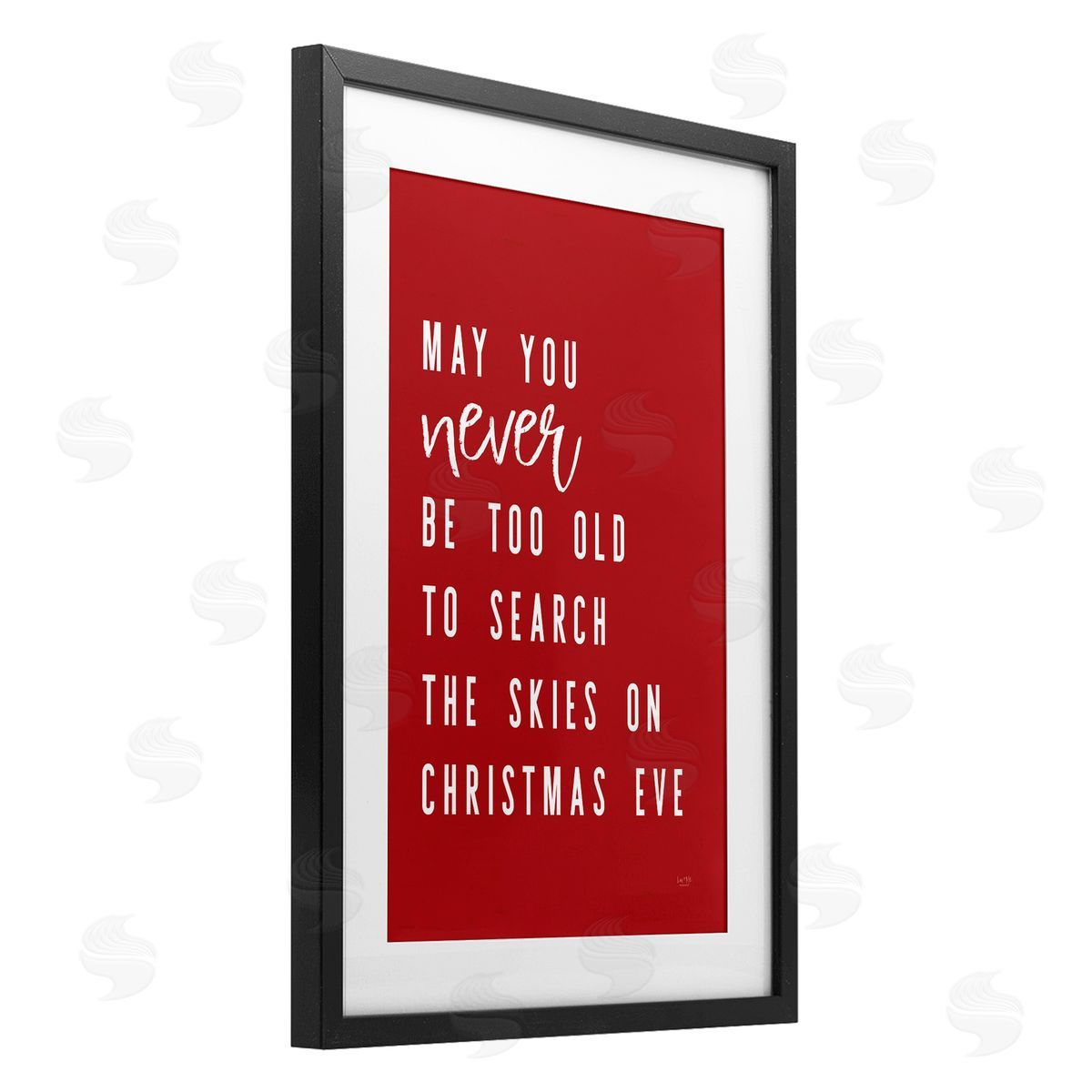 Lux + Me Designs Search The Skies on Christmas Eve Canvas Wall Art Print