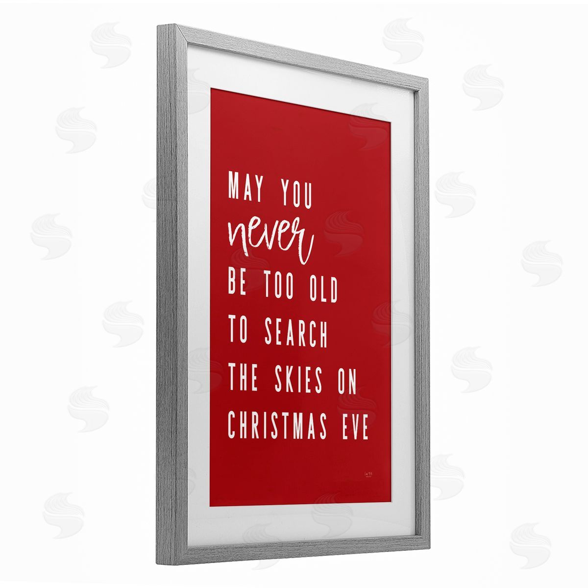 Lux + Me Designs Search The Skies on Christmas Eve Canvas Wall Art Print