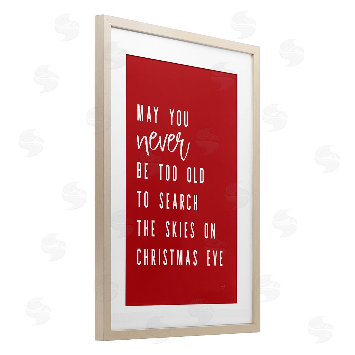 Lux + Me Designs Search The Skies on Christmas Eve Canvas Wall Art Print