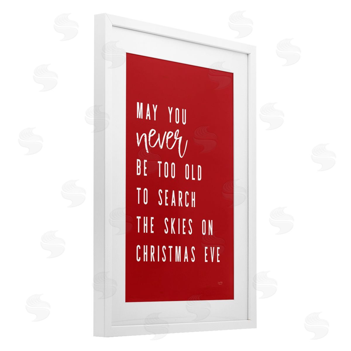 Lux + Me Designs Search The Skies on Christmas Eve Canvas Wall Art Print
