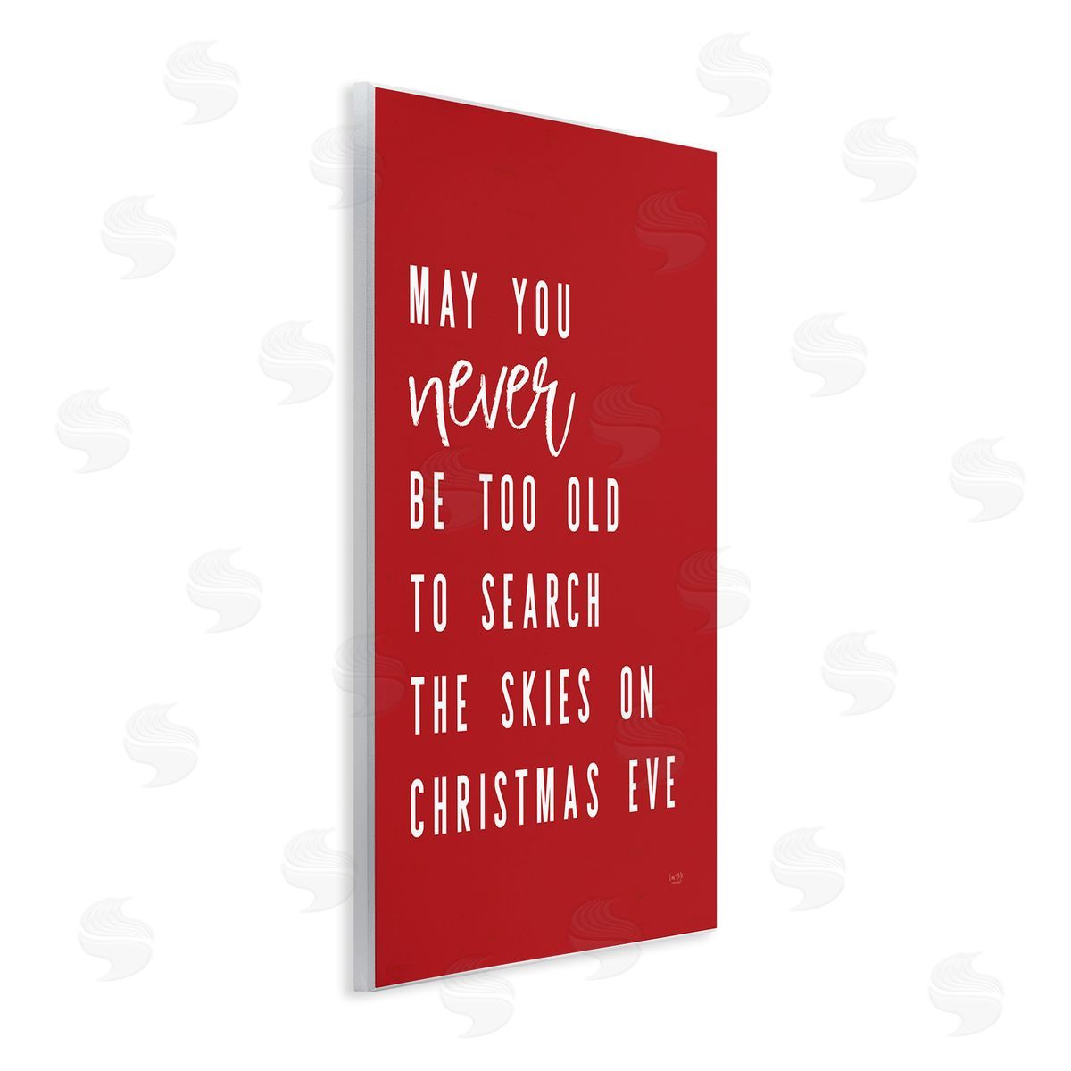 Lux + Me Designs Search The Skies on Christmas Eve Canvas Wall Art Print