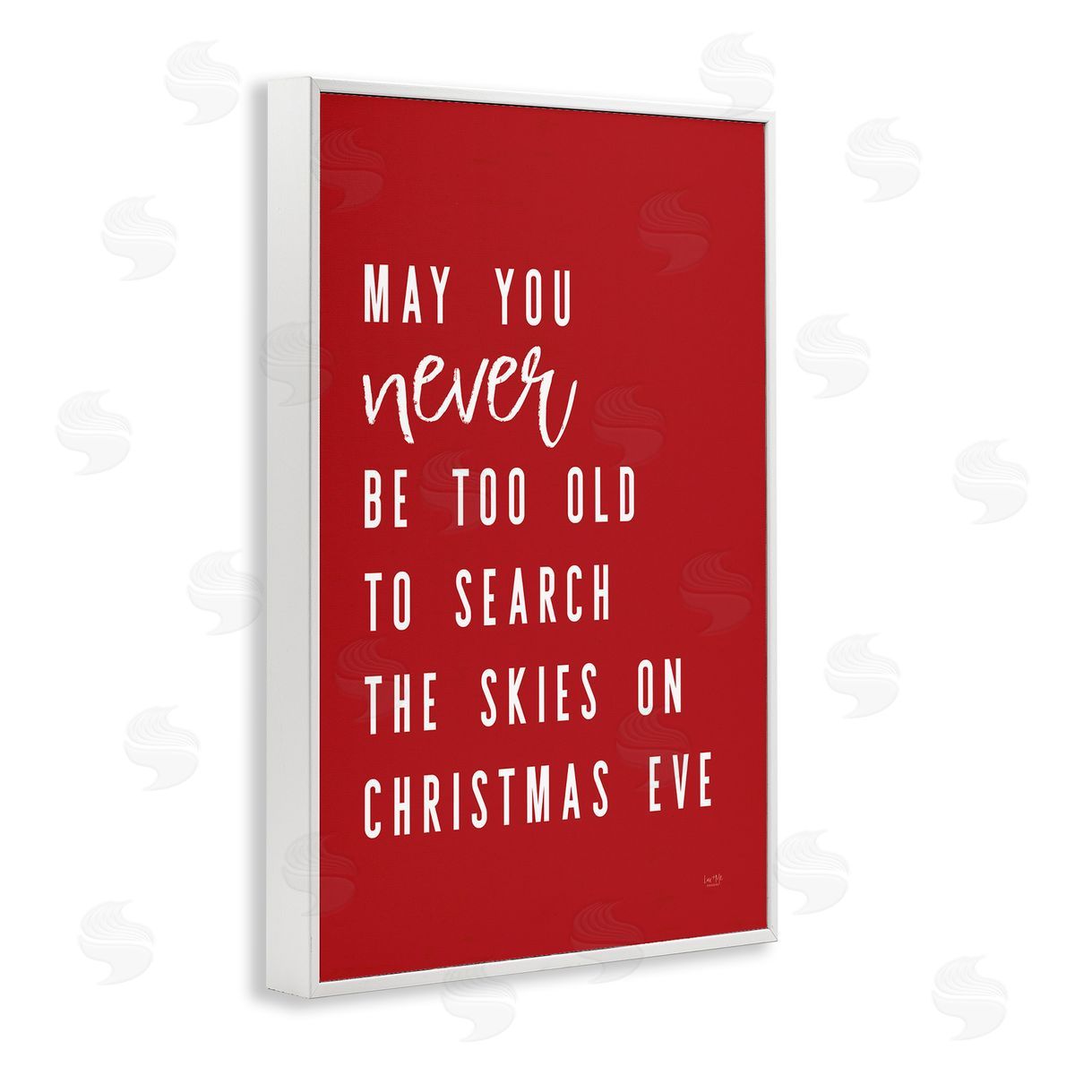 Lux + Me Designs Search The Skies on Christmas Eve Canvas Wall Art Print