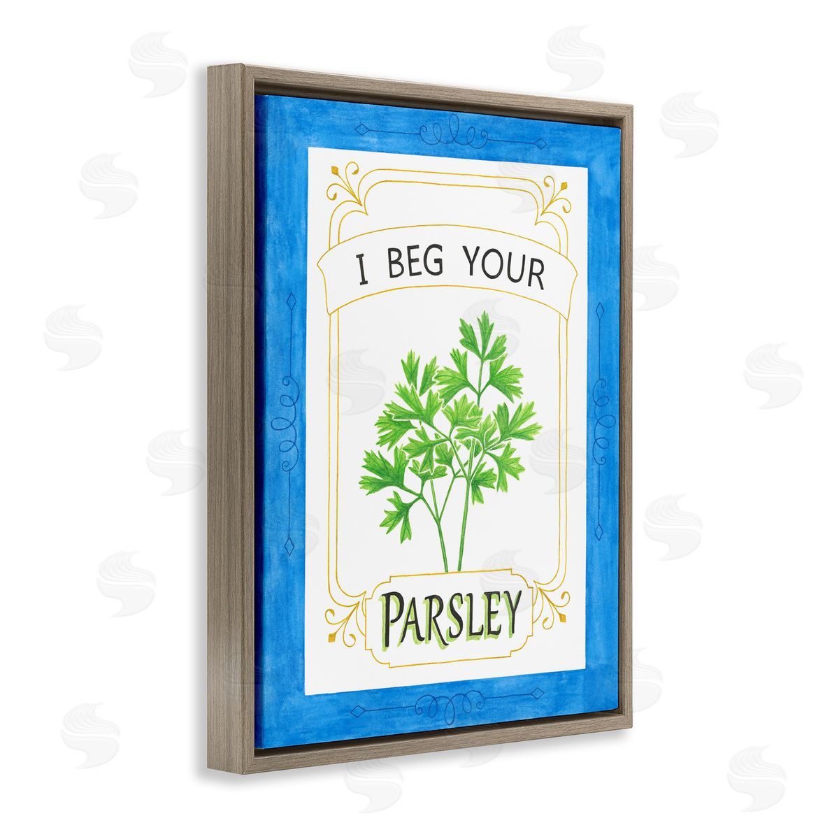 Lara Beeston I Beg Your Parsley Canvas Wall Art Print