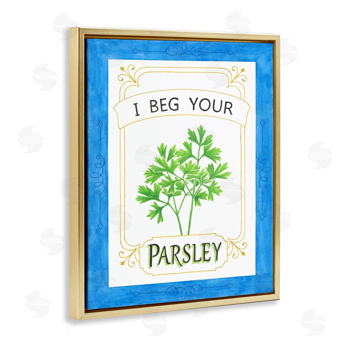 Lara Beeston I Beg Your Parsley Canvas Wall Art Print