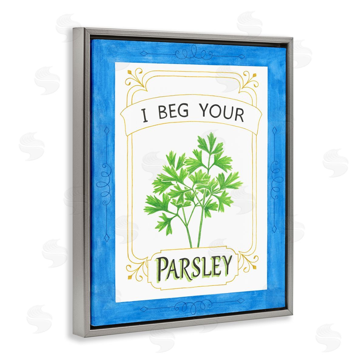 Lara Beeston I Beg Your Parsley Canvas Wall Art Print
