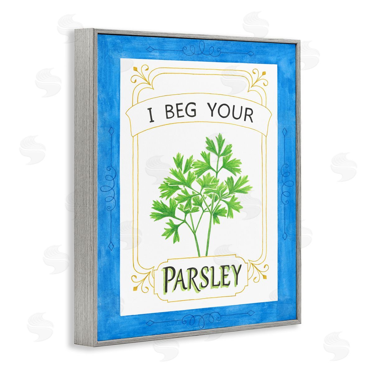 Lara Beeston I Beg Your Parsley Canvas Wall Art Print