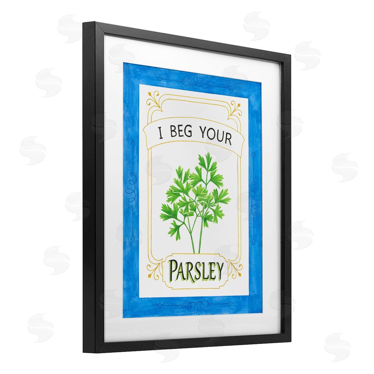 Lara Beeston I Beg Your Parsley Canvas Wall Art Print